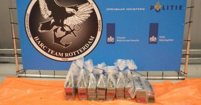 87 kilo cocaïne uit Peru onderschept in Rotterdamse haven