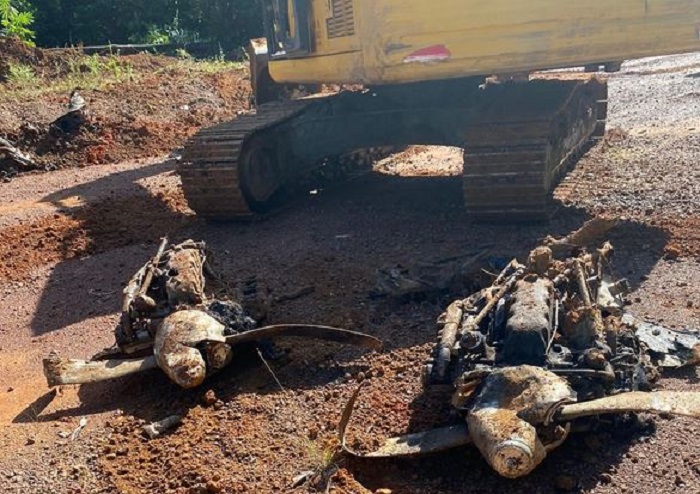 Suriname: drugsvliegtuig opgegraven en illegale landingsbanen vernietigd