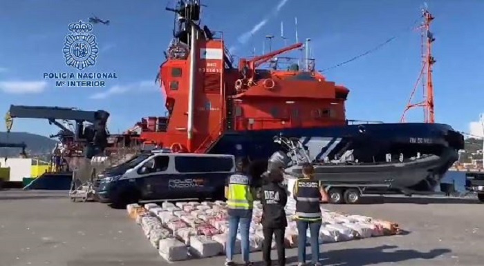 2.3 tons of cocaine from the “Balkan Cartel” intercepted on the Spanish coast