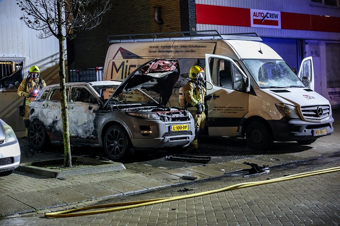 Fire bomb destroys car in Schiedam